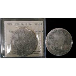 Mexico Silver 8 Reales KM#103 1738/7Mo Philip