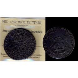 Mexico Silver 8 Reales KM#103 1739Mo Ferdinan