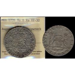 Mexico Silver 8 Reales KM#103 1739Mo Ferdinan