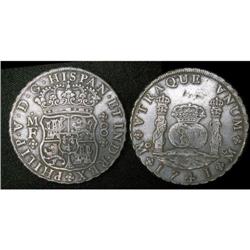 Mexico Silver 8 Reales KM#103 1741Mo EF(a), w