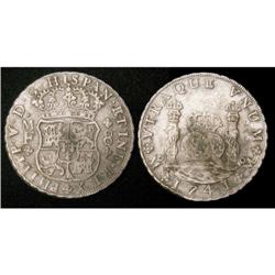 Mexico Silver 8 Reales KM#103 1741Mo EF©