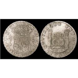 Mexico Silver 8 Reales KM#103 1741Mo VF(b)