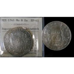 Mexico Silver 8 Reales KM#103 1741Mo Philip V