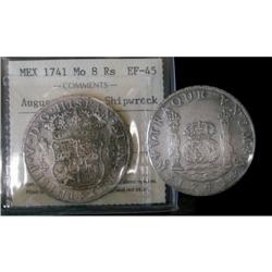 Mexico Silver 8 Reales KM#103 1741Mo Philip V