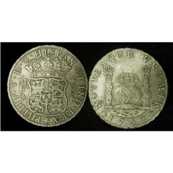 Mexico Silver 8 Reales KM#103 1742Mo VF(b)