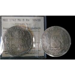 Mexico Silver 8 Reales KM#103 1742Mo Philip V