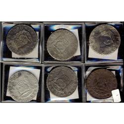 Mexico Silver 8 Reales (Mo). Lot 6 examples i