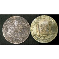 Mexico Silver 8 Reales KM#103 1744Mo EF©