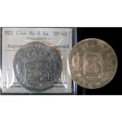 Mexico Silver 8 Reales KM#103 1744Mo Philip V