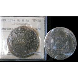 Mexico Silver 8 Reales KM#103 1744Mo Philip V