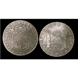 Mexico Silver 8 Reales KM#103 1745Mo VF©