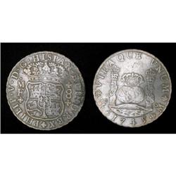 Mexico Silver 8 Reales KM#103 1745Mo VF©