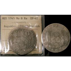 Mexico Silver 8 Reales KM#103 1745Mo Philip V