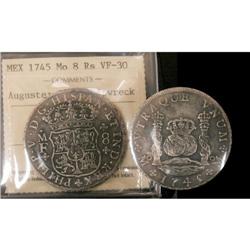 Mexico Silver 8 Reales KM#103 1745Mo Philip V