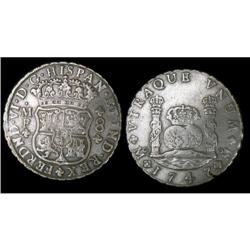 Mexico Silver 8 Reales KM#104,1 1747Mo  VF©.