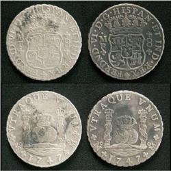 Mexico Silver 8 Reales KM#104,1 1747Mo VF©. L