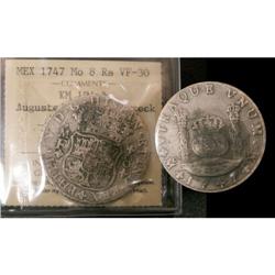 Mexico Silver 8 Reales KM#104.1  1747Mo Ferdi