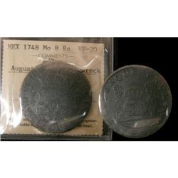 Mexico Silver 8 Reales KM#104.1  1748/7Mo Fer