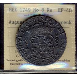 Mexico Silver 8 Reales KM#104.1  1749Mo Ferdi