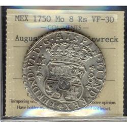 Mexico Silver 8 Reales KM#104,1 1751Mo VF20(b