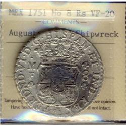 Mexico Silver 8 Reales KM#104.1  1750Mo Ferdi