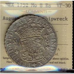 Mexico Silver 8 Reales KM#104.1 1752Mo Ferdin