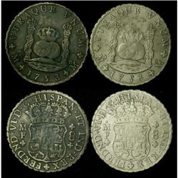 Mexico Silver 8 Reales KM#104,1 1753Mo VF20©.