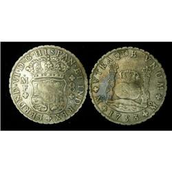 Mexico Silver 8 Reales KM#104,1 1753Mo VF30(b