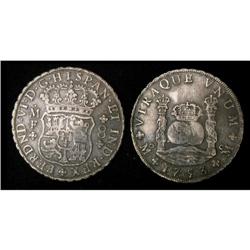 Mexico Silver 8 Reales KM#104,1 1753Mo VF30(c