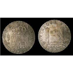 Mexico Silver 8 Reales KM#104,2 1754Mo MF VF2