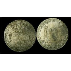 Mexico Silver 8 Reales KM#104,2 1754Mo MF VF3