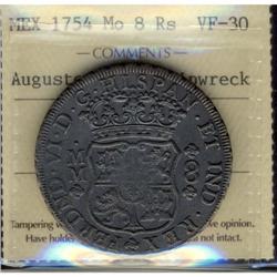 Mexico Silver 8 Reales KM#104.1 1754Mo Ferdin