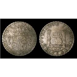 Mexico Silver 8 Reales KM#104,1 1754Mo MF VF3