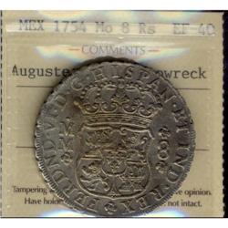 Mexico Silver 8 Reales KM#104.1 1754Mo Ferdin