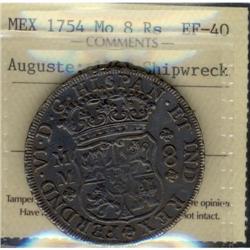Mexico Silver 8 Reales KM#104.1  1754/3Mo Fer