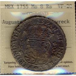 Mexico Silver 8 Reales KM#104.2  1755Mo Ferdi