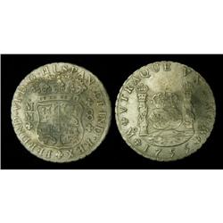 Mexico Silver 8 Reales KM#104,2 1755Mo MM VF3