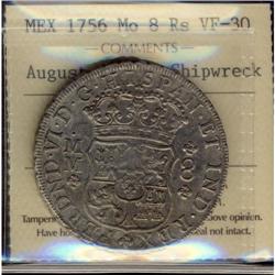 Mexico Silver 8 Reales KM#104.2  1756Mo Ferdi