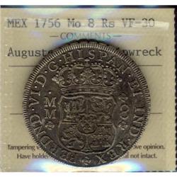 Mexico Silver 8 Reales KM#104.2  1756Mo Ferdi