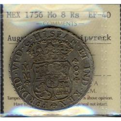 Mexico Silver 8 Reales KM#104.2  1756Mo Ferdi