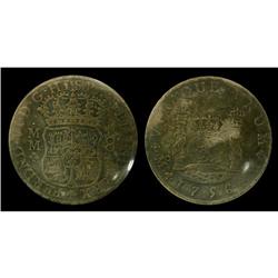 Mexico Silver 8 Reales KM#104.2  1756Mo Ferdi