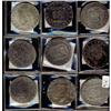 Mexico Silver 8 Reales (Mo). Lot of 9 coins,