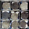 Mexico Silver 8 Reales (Mo). Lot of 9 coins,