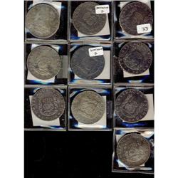 Mexico Silver 8 Reales (Mo). Lot fo 10 pcs in