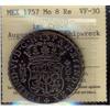 Mexico Silver 8 Reales KM#104.2 1757Mo 2nd cr