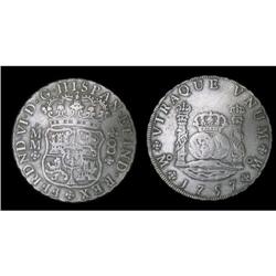 Mexico Silver 8 Reales KM#104,2 1757Mo MM Cro