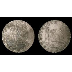 Mexico Silver 8 Reales KM#104,2 1757Mo MM Cro