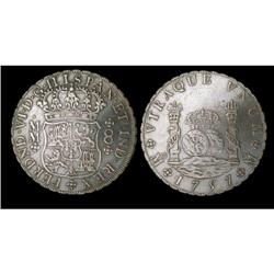 Mexico Silver 8 Reales KM#104,2 1757Mo MM Cro