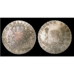 Mexico Silver 8 Reales KM#104,2 1757Mo MM Cro