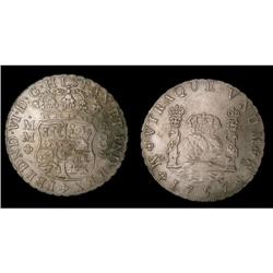 Mexico Silver 8 Reales KM#104,2 1757Mo MM Cro